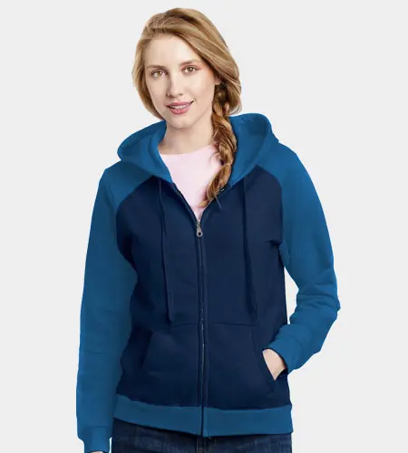 Tailormade Women's Zipper Raglan Hoodie  