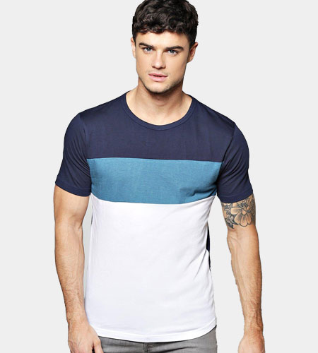 Tailormade Cut & Sew Three Part Roundneck T-Shirt