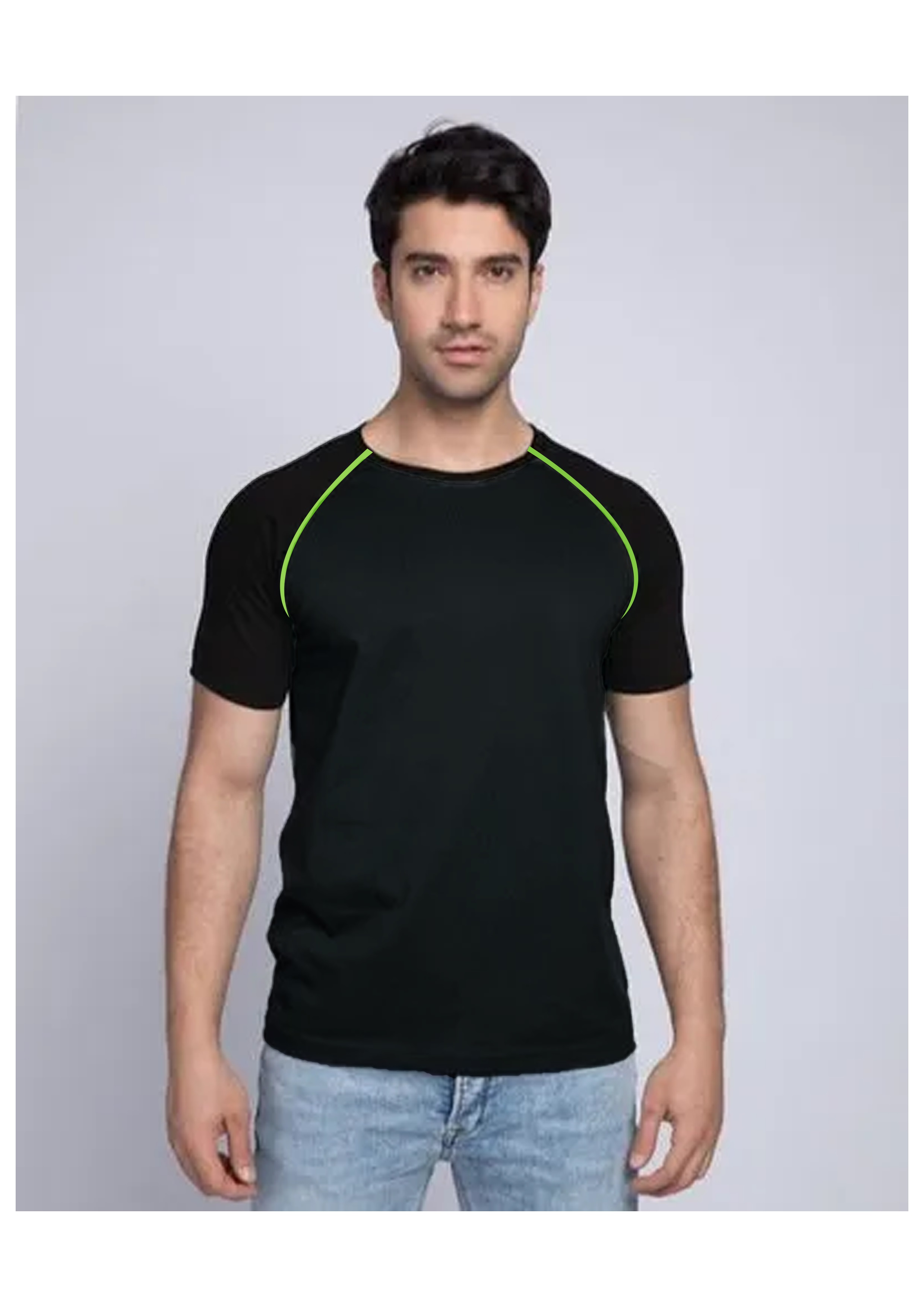 Raglan Tipping Roundneck T-Shirt